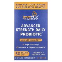 Advanced Strength Daily Probiotic 50 Billion CFU LoveBug Advanced Strength Daily Probiotic 50 Billion CFU LoveBug