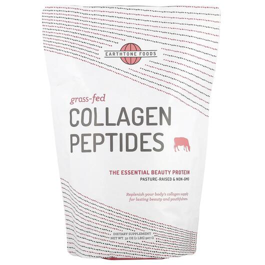 Основне фото товара Grass Fed Collagen Peptides Unflavored, Колагенові пептиди, 907 г