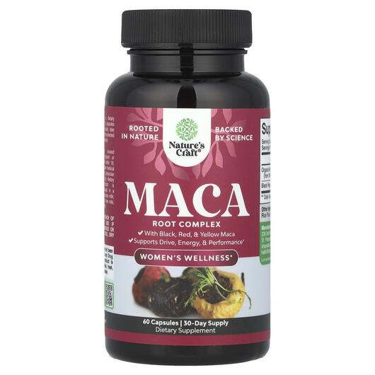 Основне фото товара Nature's Craft, Women's Wellness Maca Root Complex, Мак
