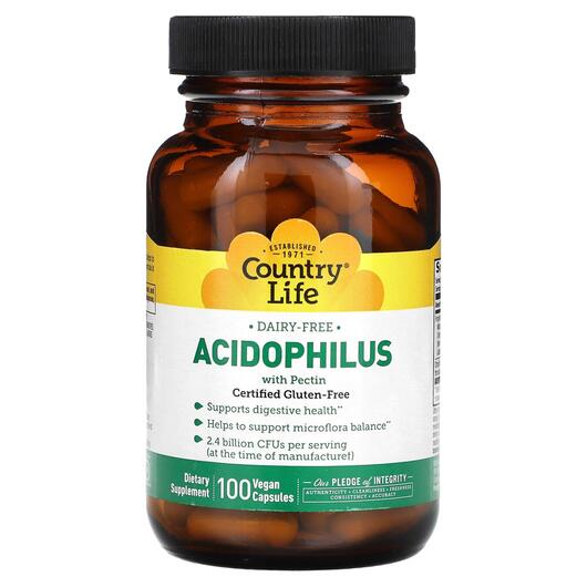 Основне фото товара Acidophilus with Pectin, Лактобактерії Ацидофілус, 100 капсул