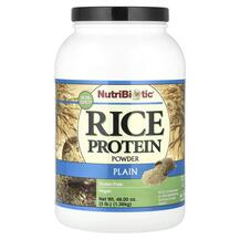 Raw Rice Protein Plain Рисовый протеин NutriBiotic 1.36 kг Raw Rice Protein Plain Рисовый протеин NutriBiotic 1.36 kг