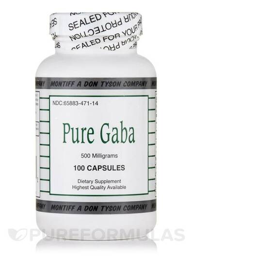 Основное фото товара Pure GABA 500 mg Основное фото товара Montiff, ГАМК, Pure GABA 500 mg, 100 капсул