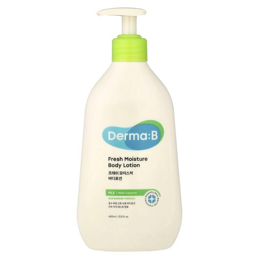 Основне фото товара Derma:B, Fresh Moisture Body Lotion, Лосьон для тіла, 400 мл