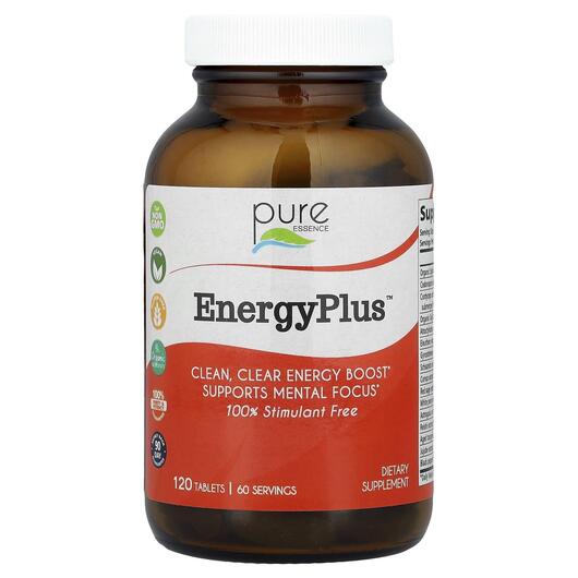 Основне фото товара Pure Essence, EnergyPlus 100%, Підтримка енергії, 120 таблеток