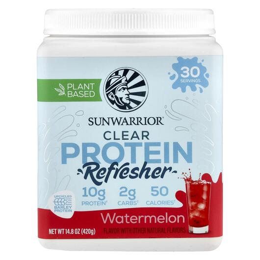 Основне фото товара Clear Protein Refresher Watermelon Основне фото товара Sunwarrior, Clear Protein Refresher Watermelon, Протеїн, 420 г