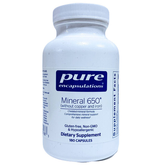 Основне фото товара Mineral 650 w/o Copper & Iron Основне фото товара Mineral 650 w/o Copper & Iron, Мінеральні добавки, 180 капсул