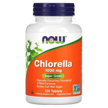 Хлорела 1000 мг Chlorella 1000 mg NOW Foods 120 таблеток