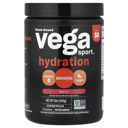 Основное фото товара Vega, Электролиты, Sport Plant-Based Hydrator Berry, 142 г