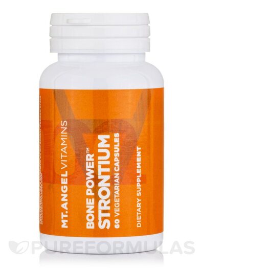 Основне фото товара Mt. Angel Vitamins, Bone Power Strontium, Стронцій, 60 капсул
