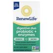 Фото товару Digestive Duo Probiotic + Enzymes Фото товару Renew Life, Digestive Duo Probiotic + Enzymes, Ферменти, 30 капсу