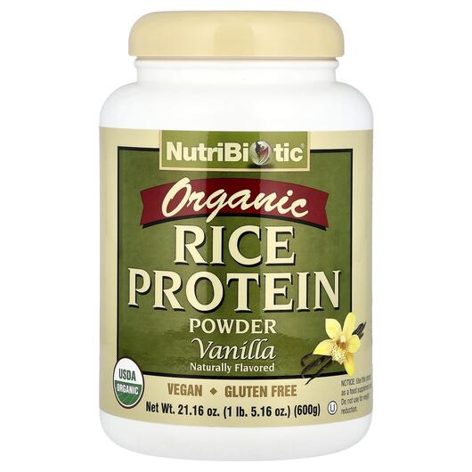 Основное фото товара Raw Organic Rice Protein Vanilla 1 Основное фото товара Рисовый протеин, Raw Organic Rice Protein Vanilla 1, 600 г