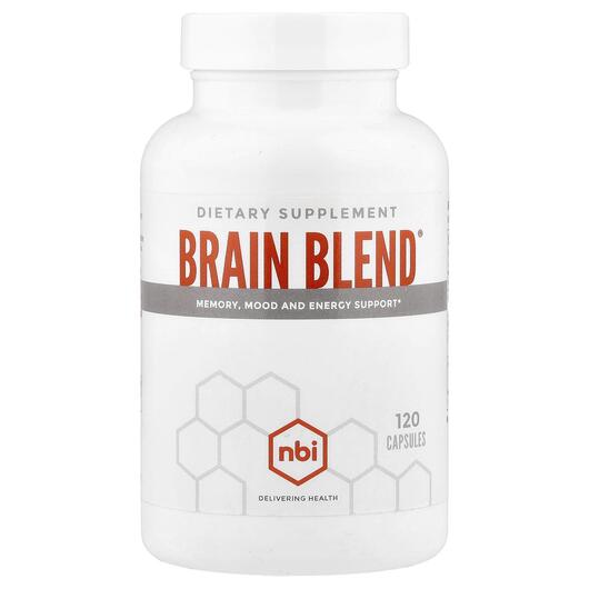 Основное фото товара Brain Blend Основное фото товара NBI Health, Поддержка мозга, Brain Blend, 120 капсул