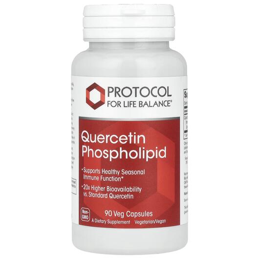 Основне фото товара Quercetin Phospholipid, Кверцетин, 90 капсул