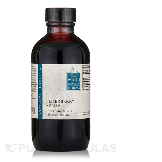 Основное фото товара Wise Woman Herbals, Сироп из Бузины, Elderberry Syrup, 120 мл