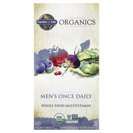 Основне фото товара MyKind Organics Men's Once Daily Whole Food Multivitamin Основне фото товара MyKind Organics Men's Once Daily Whole, Вітаміни для чоловік