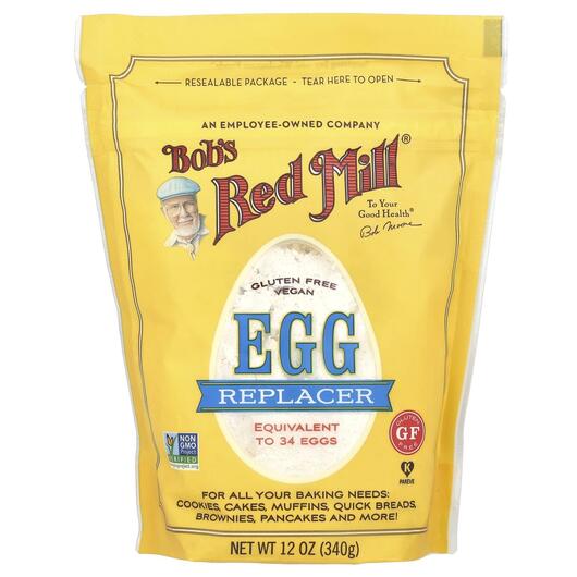 Основне фото товара Egg Replacer Основне фото товара Bob's Red Mill, Egg Replacer, Борошно, 340 г