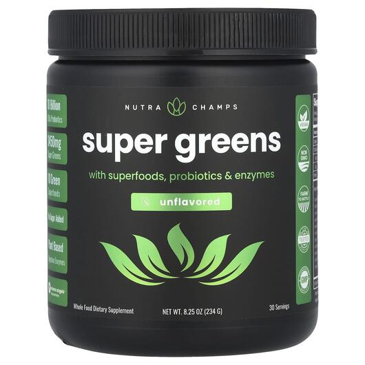 Основне фото товара Super Greens With Superfoods Probiotics & Enzymes Unflavored Основне фото товара Super Greens With Superfoods Probiotics & Enzymes Unflavored,