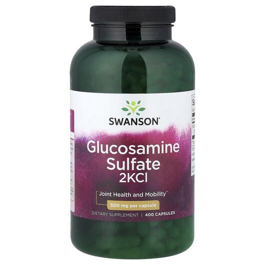 Основне фото товара Glucosamine Sulfate 2KCI 500 mg Основне фото товара Glucosamine Sulfate 2KCI 500 mg, Глюкозамін Сульфат, 400 капсул