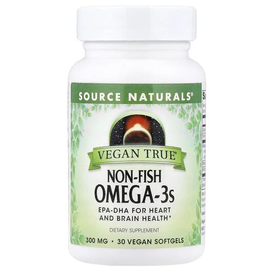 Основное фото товара Vegan True Non-Fish Omega-3s 300 mg Основное фото товара Омега 3, Vegan True Non-Fish Omega-3s 300 mg, 30 капсул