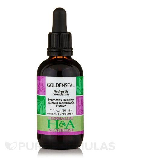 Основне фото товара Herbalist & Alchemist, Goldenseal Extract, Жовтокорінь, 60 мл