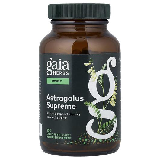 Основное фото товара Gaia Herbs, Астрагал, Astragalus Supreme, 120 капсул