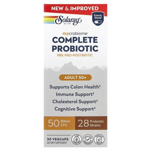 Основне фото товара Mycrobiome Complete Probiotic Adult 50+, Пробіотики, 30 капсул
