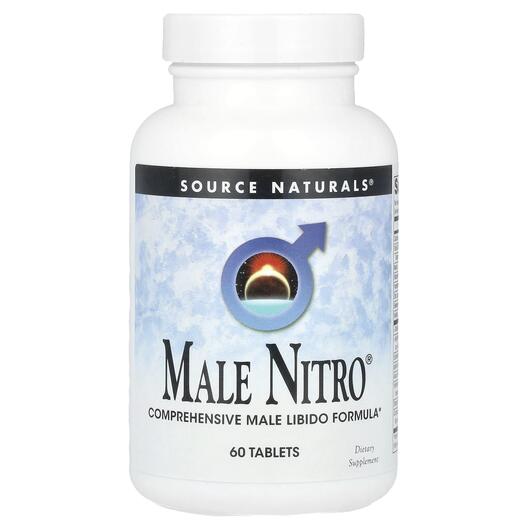 Основне фото товара Source Naturals, Male Nitro, Підтримка Лібідо, 60 таблеток