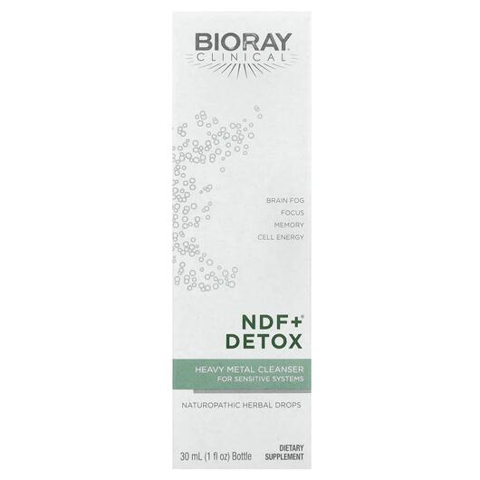 Основное фото товара NDF Plus Gentle-Organic-Detox Основное фото товара Bioray, НДФ Детокс Плюс, NDF Plus, 30 мл