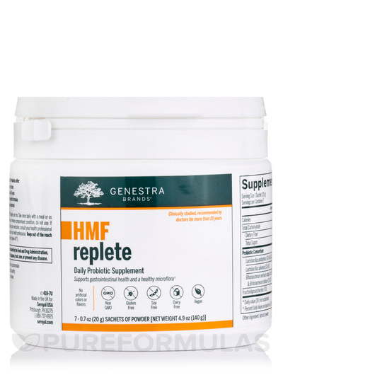 Основное фото товара HMF Replete Основное фото товара Genestra, Пробиотики, HMF Replete, 7 sachets 20 г