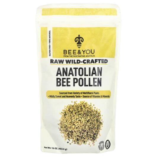 Основне фото товара Raw Wild-Crafted Anatolian Bee Pollen Основне фото товара Raw Wild-Crafted Anatolian Bee Pollen, Бджолиний пилок, 453.5 г