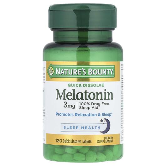 Основне фото товара Melatonin Natural Cherry Flavor 3 mg Основне фото товара Melatonin 3 mg Cherry, Мелатонін 3 мг Вишневя, 120 таблеток