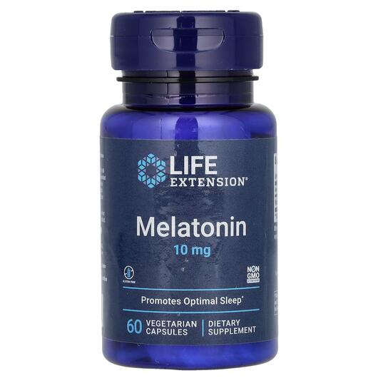 Основное фото товара Melatonin 10 mg Основное фото товара Life Extension, Мелатонин 10 мг, Melatonin 10 mg, 60 капсул