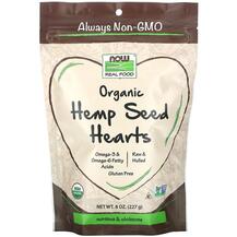 Real Foods Organic Hemp Seed Hearts Конопляный протеин NOW