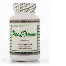 Pure L-Threonine 500 mg L-Треонин Montiff 100 капсул Pure L-Threonine 500 mg L-Треонин Montiff 100 капсул