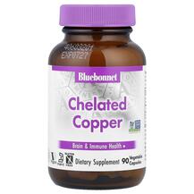 Chelated Copper Медь Bluebonnet Nutrition 90 капсул