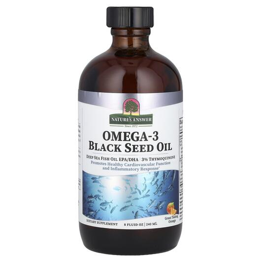 Основное фото товара Omega-3 with Black Seed Oil Orange Основное фото товара Nature's Answer, Омега с Тмином, Omega-3 with Black Seed Oil