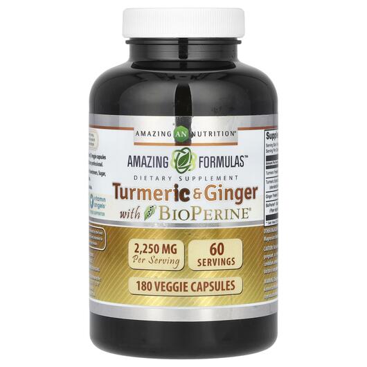 Основне фото товара Turmeric & Ginger with BioPerine 750, Екстракт кореня куркуми
