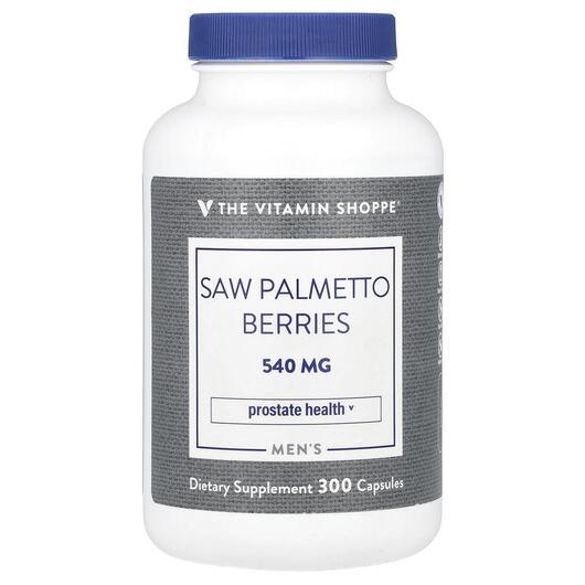 Основное фото товара Men's Saw Palmetto Berries 540 mg Основное фото товара Со Пальметто, Men's Saw Palmetto Berries 540 mg, 300 капсул