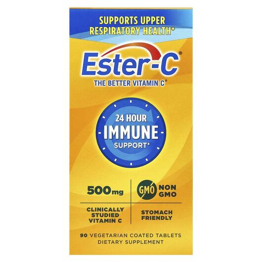 Основне фото товара 24 Hour Immune Support 1000 mg Основне фото товара Ester-C, 24 Hour Immune Support 1000 mg, Естер-С, 90 таблеток
