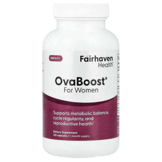 Основне фото товара Fairhaven Health, OvaBoost for Women, Міо-інозитол, 120 капсул