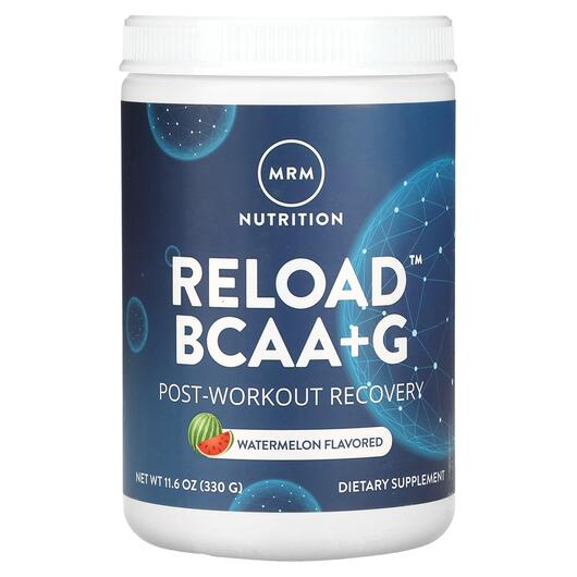 Основное фото товара Reload BCAA+G Post-Workout Recovery Watermelon Основное фото товара MRM, Поствокраут, Reload BCAA+G, 330 г