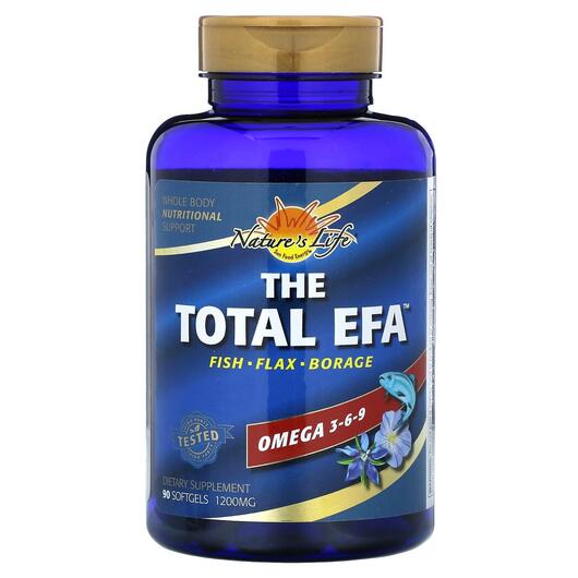 Основне фото товара The Total EFA Omega 3-6-9 1200 mg, Омега 3 6 9, 90 капсул