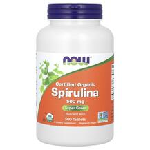 Certified Organic Spirulina Спирулина 500 мг NOW Foods Certified Organic Spirulina Спирулина 500 мг NOW Foods