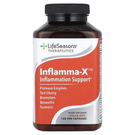 Основне фото товара Inflamma-X Основне фото товара LifeSeasons, Inflamma-X, Підтримка імунітету, 120 капсул