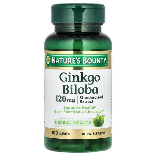 Основне фото товара Ginkgo Biloba 120 mg, Гінкго Білоба 120 мг, 100 капсул