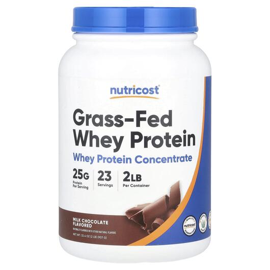 Основне фото товара Grass-Fed Whey Protein Milk Chocolate Основне фото товара Grass-Fed Whey Protein Milk Chocolate, Протеїн Ізолят, 907 г