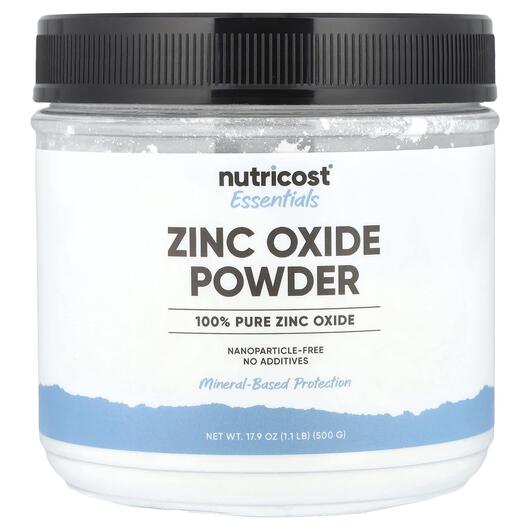 Основное фото товара Nutricost, Цинк, Essential Zinc Oxide Powder, 500 г