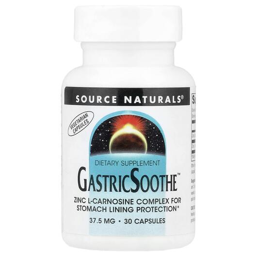 Основне фото товара Source Naturals, GastricSoothe 37.5 mg 30, Ферменти, 30 капсул