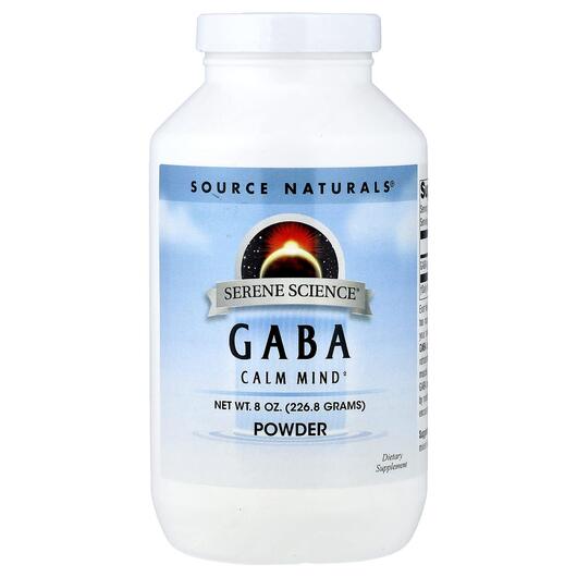 Основне фото товара GABA Powder Основне фото товара Source Naturals, GABA Powder, ГАМК, 226.8 г
