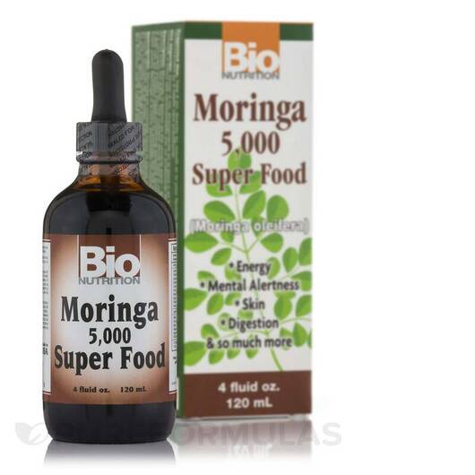 Основное фото товара Bio Nutrition, Моринга, Moringa 5000 Super Food Liquid, 120 мл